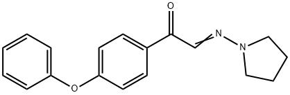 4'-Phenoxy-α-(1-pyrrolidinylimino)acetophenone Struktur