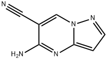 Pyrazolo[1,5-a]pyrimidine-6-carbonitrile,  5-amino- Struktur