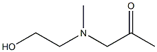 2-Propanone, 1-[(2-hydroxyethyl)methylamino]- (9CI) Struktur