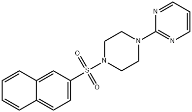 2-[4-(2-naphthylsulfonyl)piperazino]pyrimidine Struktur