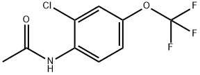 2'-CHLORO-4'-(TRIFLUOROMETHOXY)ACETANILIDE Struktur