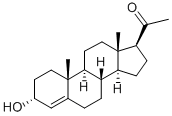 4-Pregnene-3alpha-ol-20-one Struktur