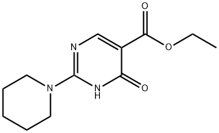 ETHYL 4-HYDROXY-2-(PIPERIDIN-1-YL)PYRIMIDINE-5-CARBOXYLATE Struktur