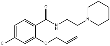 2-(Allyloxy)-4-chloro-N-(2-piperidinoethyl)benzamide Struktur