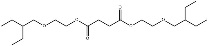 Succinic acid bis[2-(2-ethylbutoxy)ethyl] ester Struktur