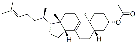 [(3S,5S,10S,13S,14R,17R)-10,13-dimethyl-17-[(2R)-6-methylhept-5-en-2-y l]-2,3,4,5,6,7,11,12,14,15,16,17-dodecahydro-1H-cyclopenta[a]phenanthr en-3-yl] acetate Struktur