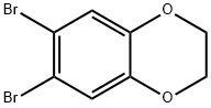 6,7-DIBROMOBENZO(1,4)DIOXAN Struktur