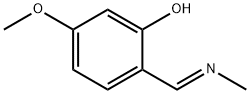 Phenol, 5-methoxy-2-[(E)-(methylimino)methyl]- (9CI) Struktur