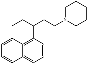 1-[3-(1-Naphtyl)pentyl]piperidine Struktur