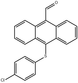 10-[(4-CHLOROPHENYL)THIO]ANTHRACENE-9-CARBOXALDEHYDE Struktur