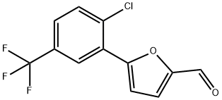 5-[2-Chloro-5-(trifluoromethyl)phenyl]furfural Struktur