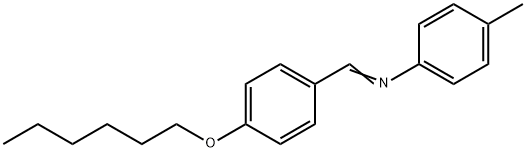 p-Hexyloxybenzylidenep-Toluidine Struktur