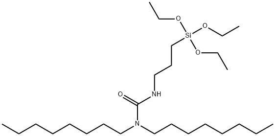 N,N-DIOCTYL-N'-TRIETHOXYSILYLPROPYLUREA Struktur