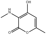 2H-Pyran-2-one,4-hydroxy-6-methyl-3-(methylamino)-(9CI) Struktur