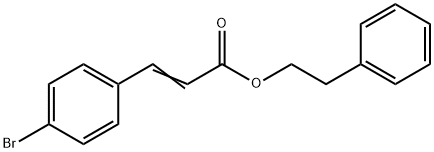 2-Propenoic acid, 3-(4-broMophenyl)-, 2-phenylethyl ester Struktur