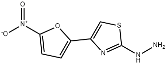 [4-(5-nitro-2-furyl)-1,3-thiazol-2-yl]hydrazine Struktur