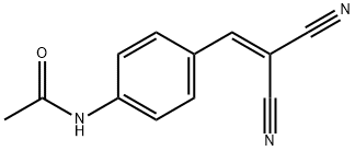 2-(4-Acetamidobenzylidene)malononitrile Struktur