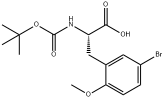 (S)-N-BOC-(5-BROMO-2-METHOXYPHENYL)ALANINE Struktur