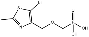 Phosphonic acid, [[(5-bromo-2-methyl-4-thiazolyl)methoxy]methyl]- (9CI) Struktur