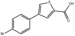 4-(4-BROMOPHENYL)THIOPHENE-2-CARBOXYLIC Struktur