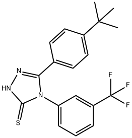 5-(4-TERT-BUTYLPHENYL)-4-[3-(TRIFLUOROMETHYL)PHENYL]-1,2,4-TRIAZOLE-3-THIOL price.