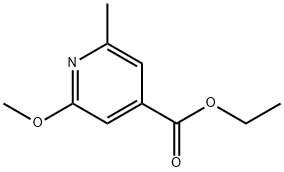 2-Methoxy-6-methyl-4-pyridinecarboxylicacidethylester Struktur