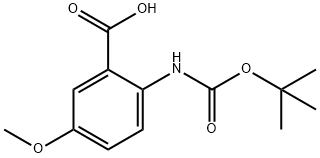 Benzoic acid, 2-[[(1,1-dimethylethoxy)carbonyl]amino]-5-methoxy- (9CI) Struktur