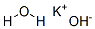 POTASSIUM HYDROXIDE MONOHYDRATE Struktur