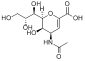 4-ACETYLAMINO-2,6-ANHYDRO-3,4-DIDEOXY-D-GLYCERO-D-GALACTONON-2-ENONIC ACID Struktur