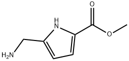 1H-Pyrrole-2-carboxylicacid,5-(aminomethyl)-,methylester(9CI) Struktur