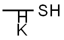 Potassium methyl mercaptide Struktur