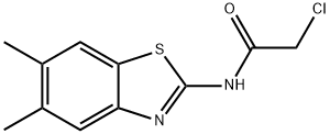 2-CHLORO-N-(5,6-DIMETHYL-BENZOTHIAZOL-2-YL)-ACETAMIDE Struktur