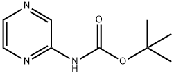 Carbamic acid, pyrazinyl-, 1,1-dimethylethyl ester (9CI) Struktur