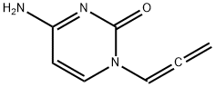 2(1H)-Pyrimidinone, 4-amino-1-(1,2-propadienyl)- (9CI) Struktur