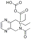 Pyrido[3,4-b]pyrazine-7,7(6H)-dicarboxylic acid, 6-acetyl-5,8-dihydro-, 7,7-diethyl ester Struktur