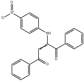 2-(p-Nitroanilino)-1,4-diphenyl-2-butene-1,4-dione Struktur