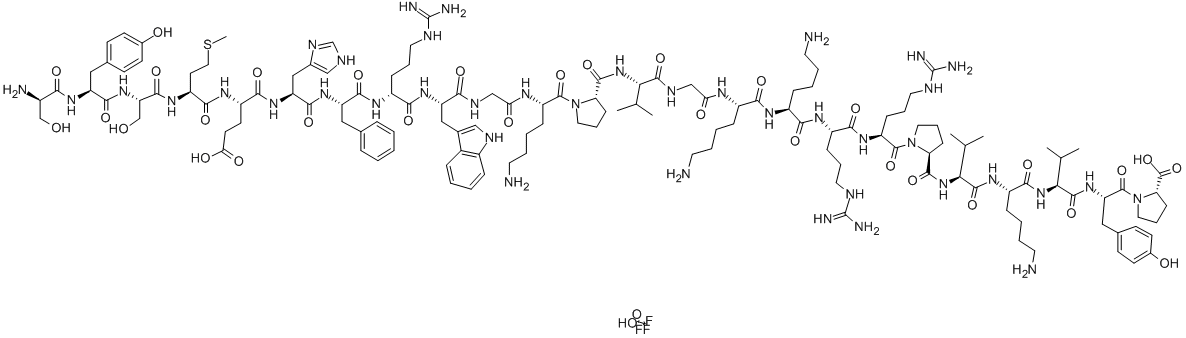 (D-SER1)-ACTH (1-24) (HUMAN, BOVINE, MOUSE, OVINE, PORCINE, RABBIT, RAT) TRIFLUOROACETATE SALT Struktur