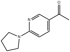 1-(6-(pyrrolidin-1-yl)pyridin-3-yl)ethanone Struktur