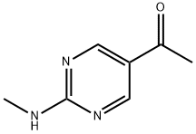 Ethanone, 1-[2-(methylamino)-5-pyrimidinyl]- (9CI) Struktur