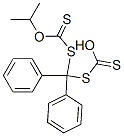 (Diphenylmethylenebisthio)bis(thioformic acid O-isopropyl) ester Struktur