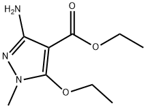 1H-Pyrazole-4-carboxylicacid,3-amino-5-ethoxy-1-methyl-,ethylester(9CI) Struktur