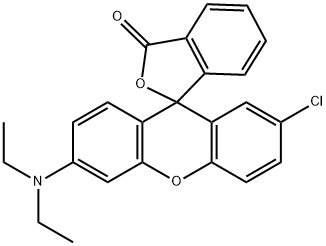 2-Chloro-6-(diethylamino)-fluoran Struktur