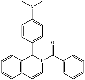 [1-(4-DIMETHYLAMINO-PHENYL)-1H-ISOQUINOLIN-2-YL]-PHENYL-METHANONE Struktur