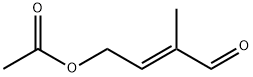 (E)-3-formylbut-2-enyl acetate  Struktur