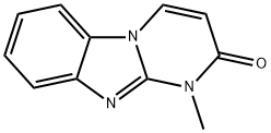 Pyrimido[1,2-a]benzimidazol-2(1H)-one, 1-methyl- (8CI,9CI) Struktur