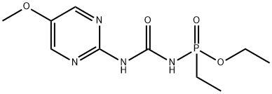 P-Ethyl-N-[(5-methoxy-2-pyrimidinyl)carbamoyl]phosphonamidic acid ethyl ester Struktur