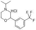 4-(isopropyl)-2-[3-(trifluoromethyl)phenyl]morpholine hydrochloride Struktur