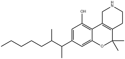 8-(1,2-Dimethylheptyl)-1,3,4,5-tetrahydro-5,5-dimethyl-2H-[1]benzopyrano[4,3-c]pyridin-10-ol