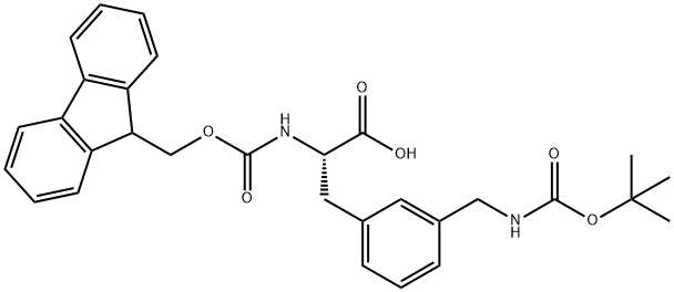 BOC-L-2-AMINOMETHYLPHE(FMOC) Struktur