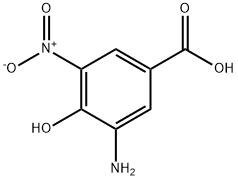 Benzoic acid, 3-amino-4-hydroxy-5-nitro- (9CI) Struktur